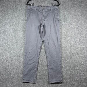 Vuori All Ways Chino Pants in Shale Gray Mens Size 32 #1317